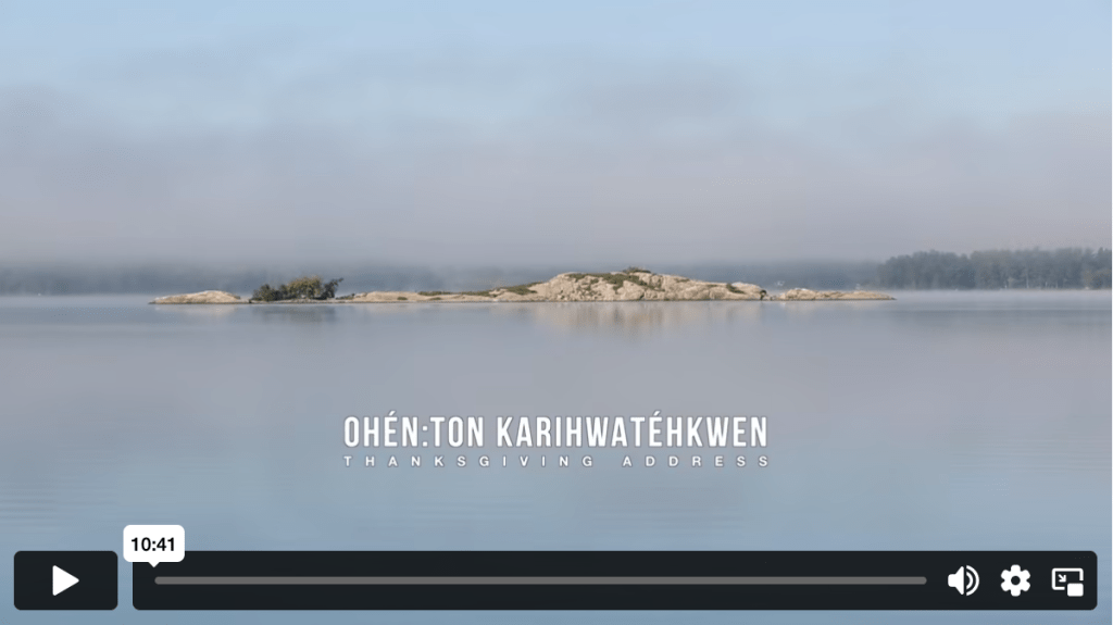 VIDEO: Greetings and Gratitude: The Haudenosaunee Thanksgiving&nbsp;Address